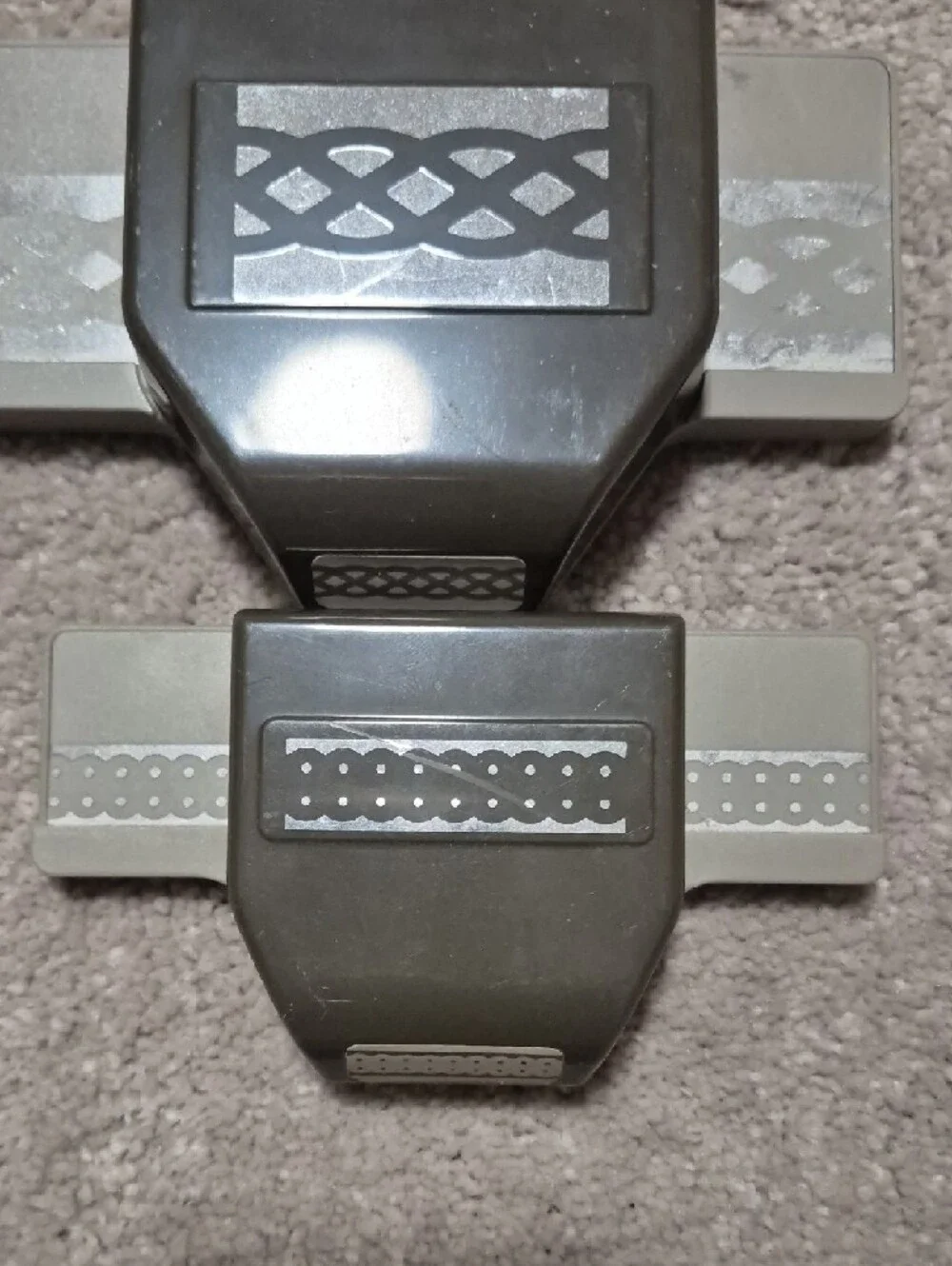 Stampin' Up! Paper Border Punch Set in Gray and Silver